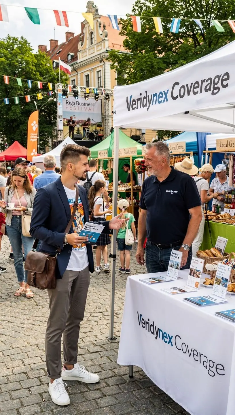 Biznesa apdrošināšanas dokumenti uz galda, kas simbolizē uzņēmuma aizsardzību.
